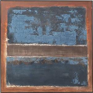 Kare Design Silence Schilderij 120x120cm blauw
