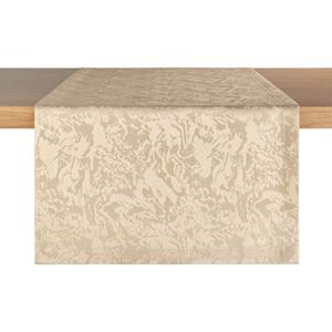 PULSIVA Tafelloper Marmor; 40x130 cm (BxL); champagne beige; rechthoekig; 2 stuk / verpakking