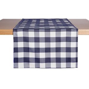 ERWIN M. Tafelloper Countryline; 40x130 cm (BxL); blauw; rechthoekig; 2 stuk / verpakking