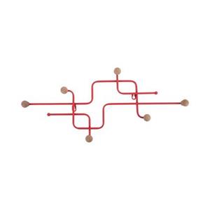 Present time Kapstok Metro - Scarlet Rood - 60.5x4x26.5cm