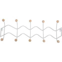 Present time Kapstok Double Zig Zag - Wit - 61x6.5x20cm