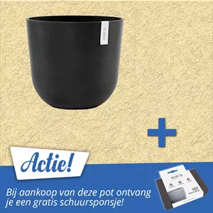 Ecopots Oslo Bloempot Ø 45 cm - Donkergrijs