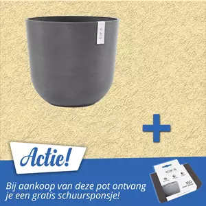 Ecopots Oslo Bloempot Ø 45 cm - Grijs