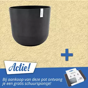 Ecopots Oslo Bloempot Ø 55 cm - Donkergrijs