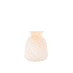 Sissy-Boy Beige glazen vaas met swirl