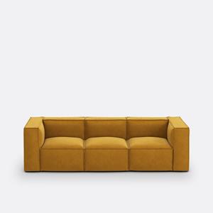 LA REDOUTE INTERIEURS Modulaire zetel, 3-zit, getextureerd fluweel, Seven