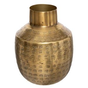 Atmosphera Bloemenvaas Emperor Bol - goud - metaal - D10 x H15 cm - Stelen en boeketten -