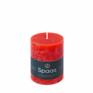 Spaas Rustiek Kaars 70/95mm-rood - 