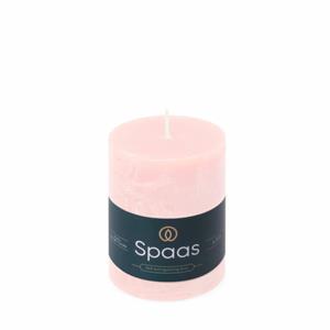 Spaas Rustiek Kaars 70/95mm-lichtroze - 