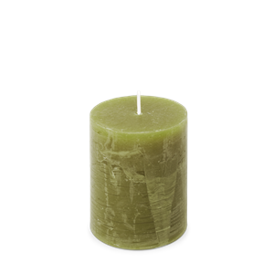 Spaas Rustiek Kaars 70/95mm-olijfgroen - 