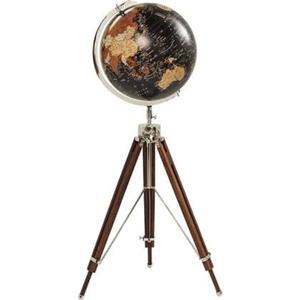 Kare Design Kare Decofiguur Globe Earth Black