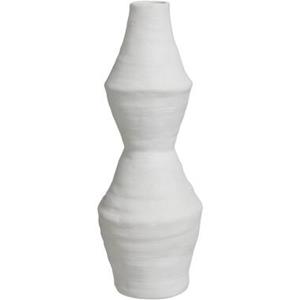 Leen Bakker Vaas Nora - off-white - keramiek - 37,5xØ13,5 cm