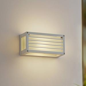 LUCANDE buitenwandlamp Aurelien, wit, 12,5cm, striped