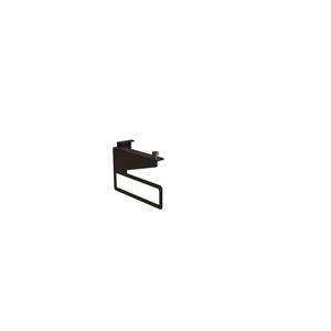 Sjithouse Furniture Ophangsteun staal mat zwart gepoedercoated links met geïntegreerde handdoekhouder 9TH0031