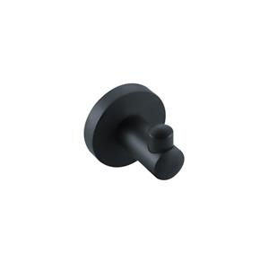 Fortifura Calvi Handdoekhaak - enkel - rond - mat zwart SW639932