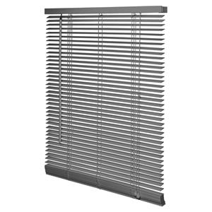 Intensions Jaloezie 140x175x5cm lamellen 2.5cm Hout met Aluminium raamwerk Donkergrijs 1187229