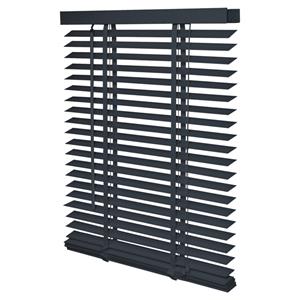 Intensions Jaloezie 120x175x6cm lamellen 5cm Hout met Aluminium raamwerk Donkergrijs 1187365