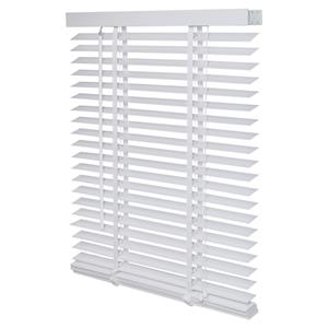 Intensions Jaloezie 130x175x6cm lamellen 5cm Hout met Aluminium raamwerk Wit 1187329