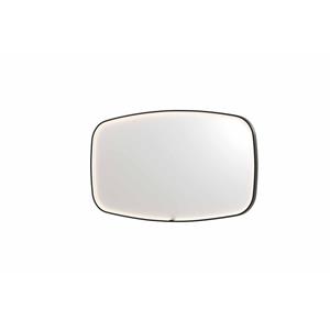 Ink SP31 spiegel - 140x4x80cm contour in stalen kader incl dir LED - verwarming - color changing - dimbaar en schakelaar - geborsteld metal black 8409875