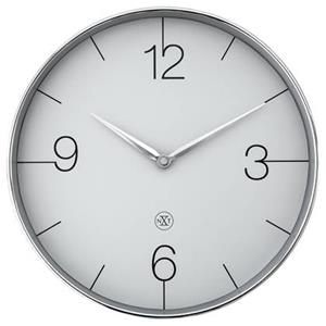 NeXtime  Wandklok 30,5cm-Stil-Chroom|Groen-Plastic-nXt 'Finesse'
