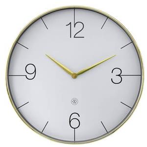 NeXtime  Wandklok 51cm-Stil-Goud|Groen-Plastic-nXt 'Finesse Large'