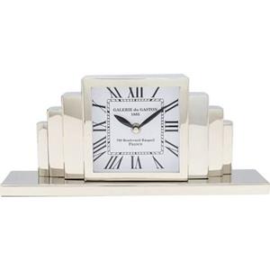 Kare Design Tafelklok City zilver 