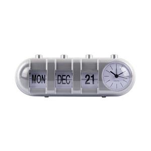Karlsson  Alarm Clock Retro Tube Calendar Flip