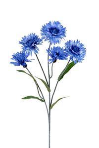 Louis maes Korenbloem l60cm blauw kunstbloem  - 