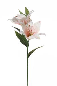 Louis maes Lelie l66cm licht roze kunstbloem  - 