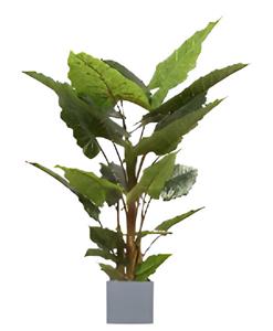 Oosterik home Allocasia groen 140 cm kunstplant  - 