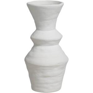 Leen Bakker Vaas Nora - off-white - keramiek - 24,5xØ12,3 cm