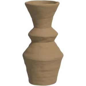 Leen Bakker Vaas Nora - bronskleurig - keramiek - 24,5xØ12,3 cm