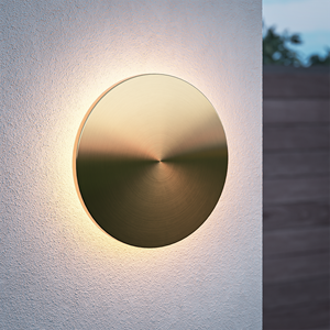 HOFTRONIC™ Casper L LED Wandlamp Goud - 2700K warm wit - 19 Watt - Rond - Muurlamp voor binnen en buiten