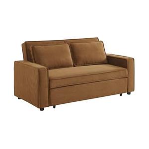 Sweeek  3-zits velours slaapbank B 172,5 x D 91,5 x 88,5cm