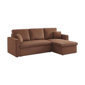 Sweeek  Corduroy hoekslaapbank, 3-zits
