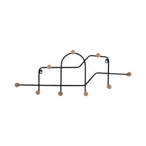 Present time Kapstok Mace - Mat Zwart - 71x4x27cm