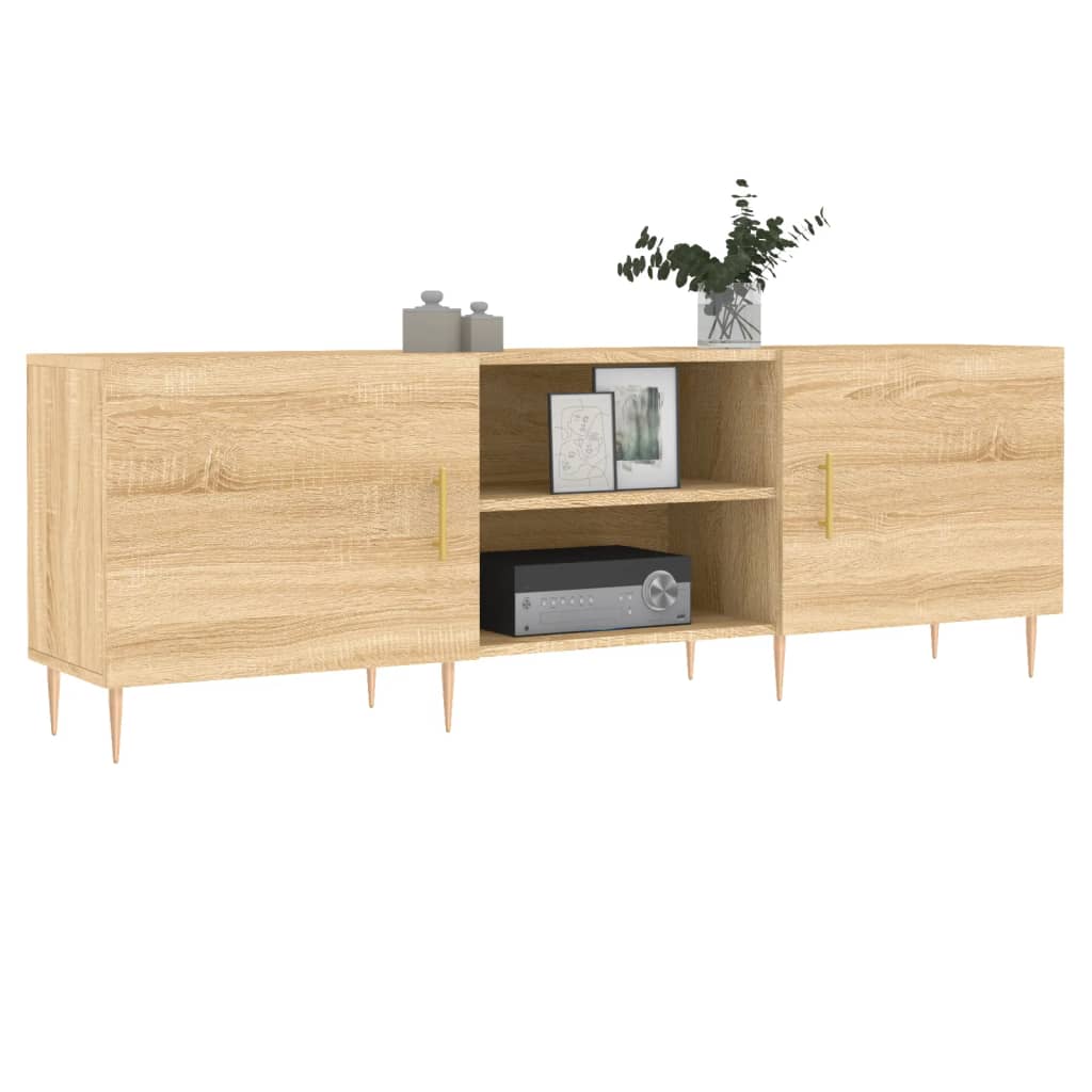 vidaXL Tv-meubel 150x30x50 cm bewerkt hout sonoma eikenkleurig