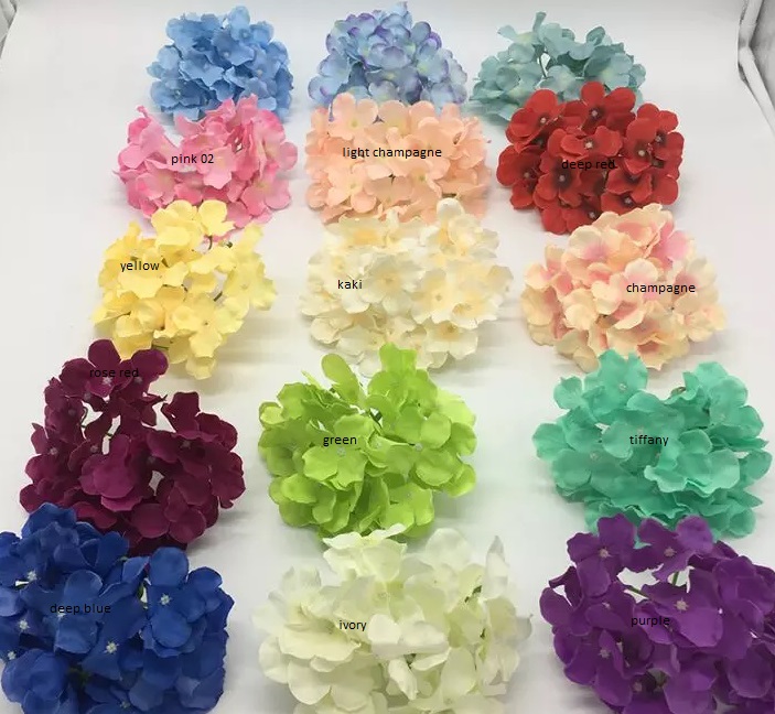 Decoflorall Hortensia Los 15*10 cm. rood 2 - rood 2 flowerwall vuller