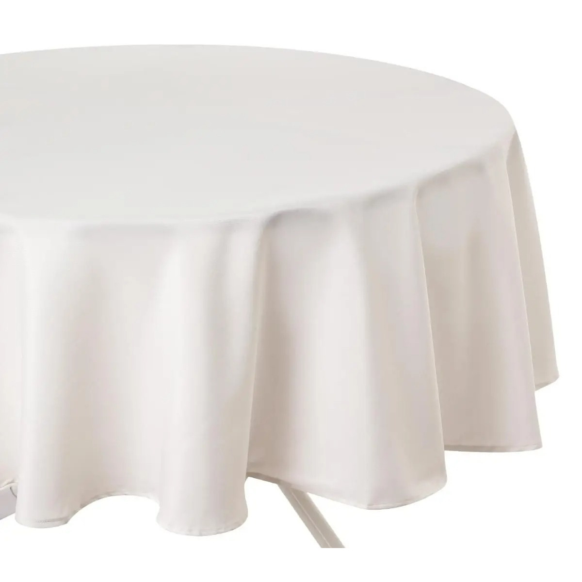 Atmosphera Tafelkleed rond - ivoor wit - D180 cm - Eettafel tafellaken -