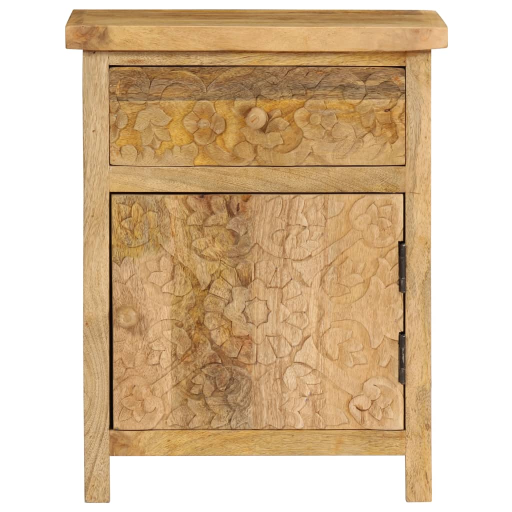 vidaXL Nachtkastje 40x30x50 cm massief mangohout