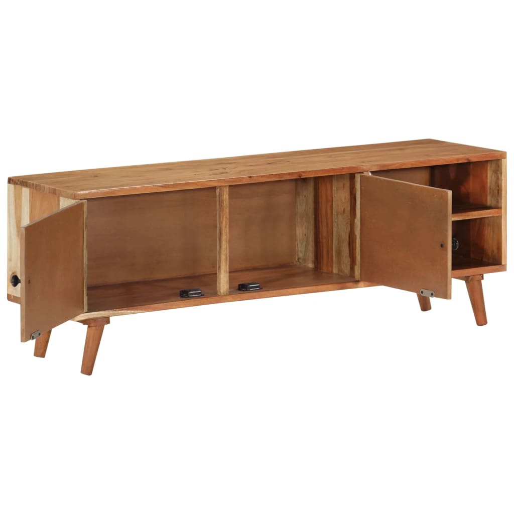 vidaXL Tv-meubel 112x30x40 cm massief acaciahout