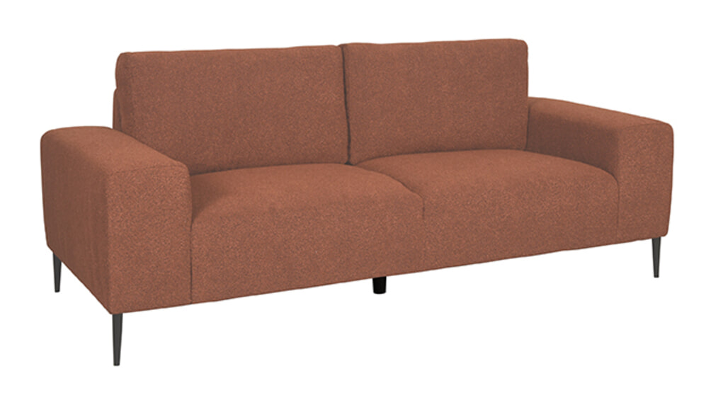 LABEL51 3-zits Bank Ferraro Bouclé - Roest