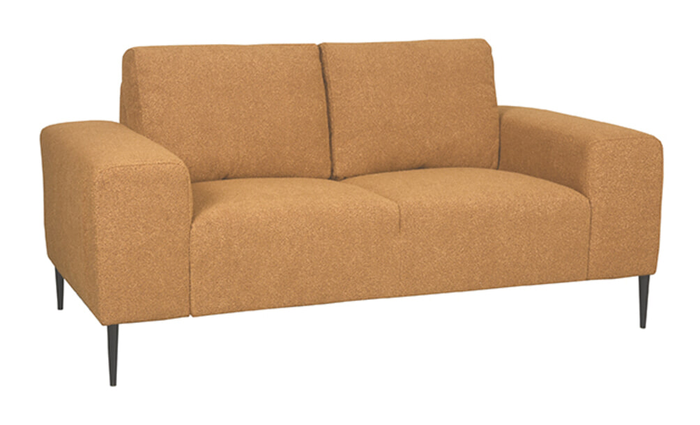 LABEL51 2-zits Bank Ferraro Bouclé - Okergeel