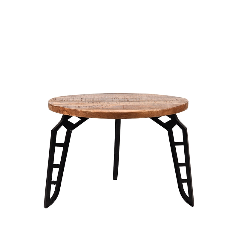 LABEL51 salontafel Flintstone 60x60x42 cm - Hout - Rond