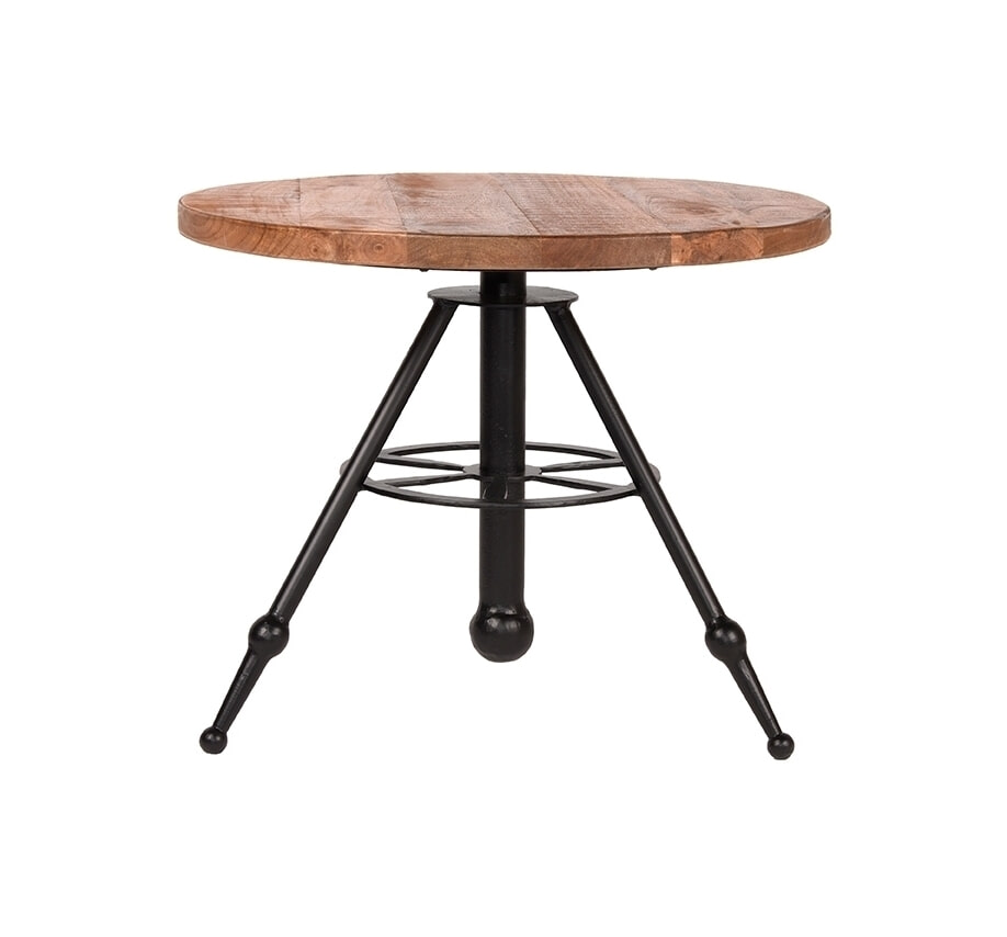 LABEL51 Salontafel Solid Mangohout, 60cm - Rough - Rond