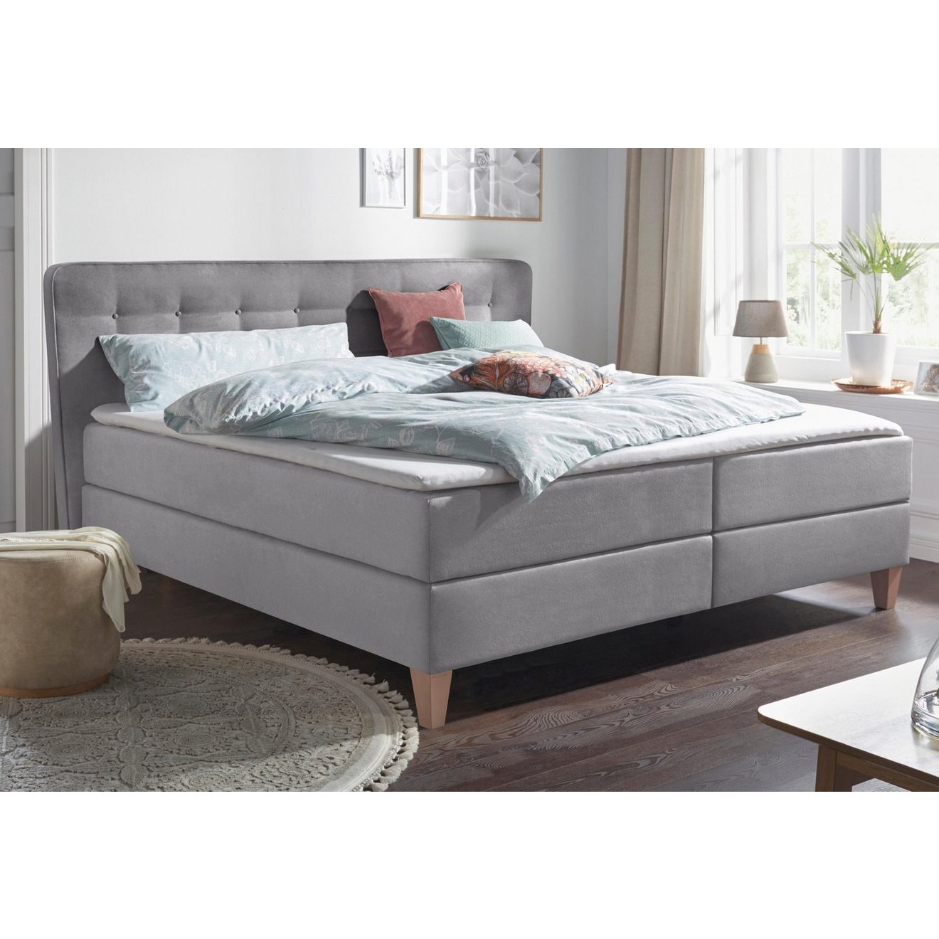 Home affaire Boxspring Ascola incl. topmatras, 5 breedten, 3 uitvoeringen, 2 hardheden