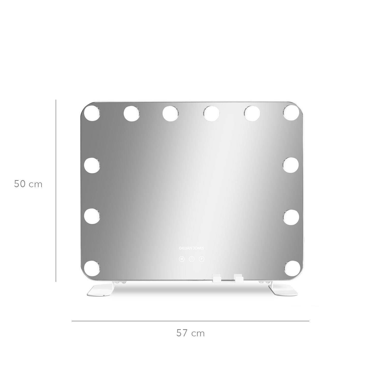 Gillian Jones Makeup Artist Mirror 12 LED Bulbs & Smart Phone Holder 1 st