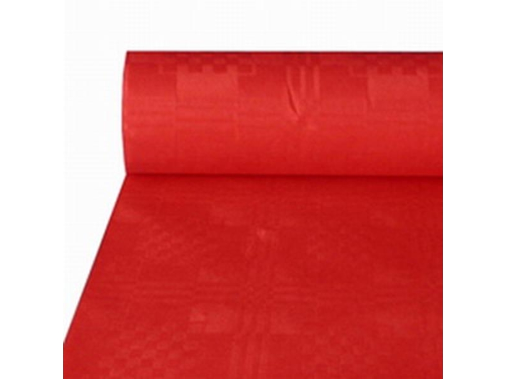 Damast <p> Papieren  Tafelkleed Bordeaux 8m X 118cm,op Rol Om Jouw Tafels
