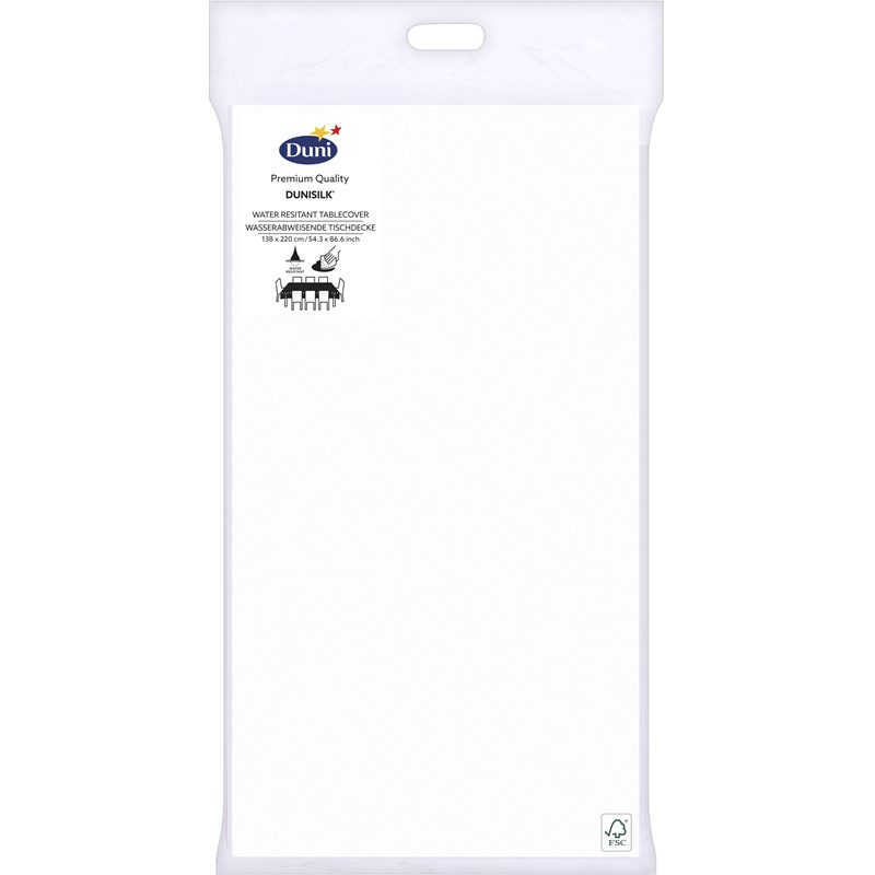 Duni Tafelkleed 138x220cm Icewhite