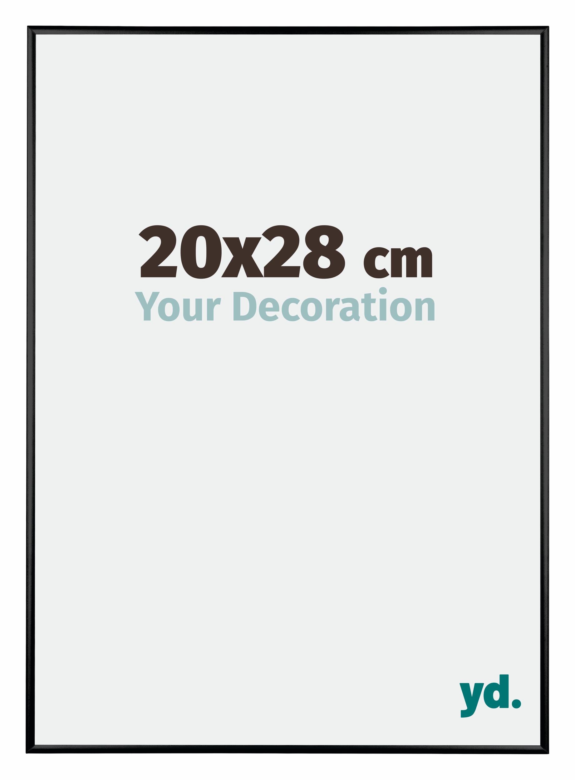 Your Decoration Fotolijst 20x28 cm - Zwart Hoogglans - Aluminium - Austin